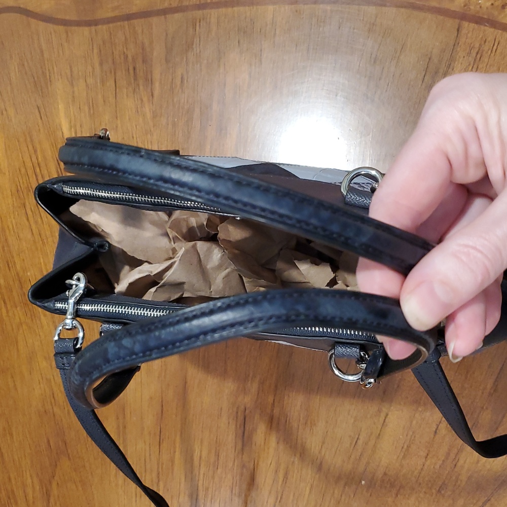 Like NEW Coach Patchwork Brooke Carryall Bag - Picture 7 of 14